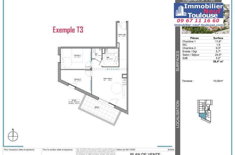 Appartements neufs à Tournefeuille - Programmes immobiliers neufs Stradim Rives du lac