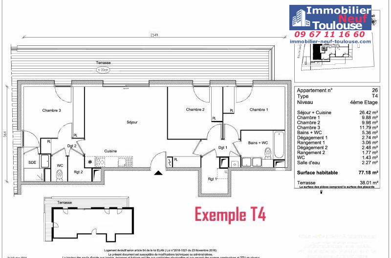 Appartements neufs à Toulouse Saint Simon - Programmes immobiliers neufs Greencity LE 220