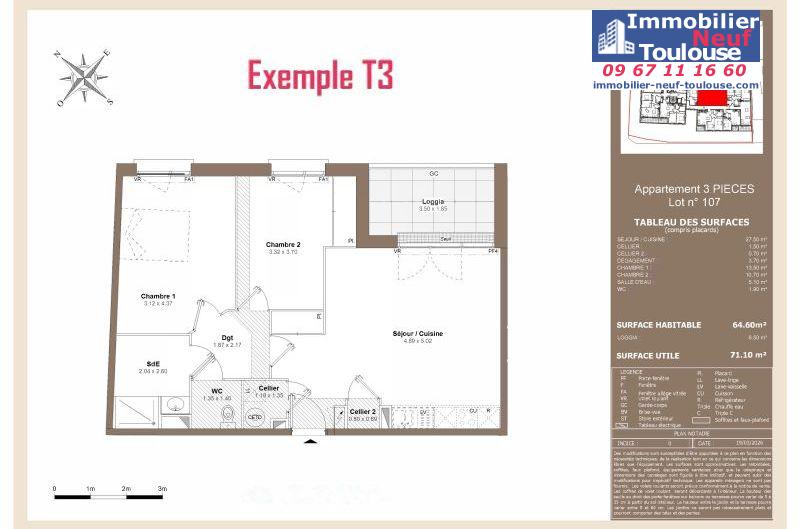 Appartements neufs à Toulouse Côte Pavée - Programmes immobiliers neufs LNC Nouveaux constructeurs 141 côte pavée