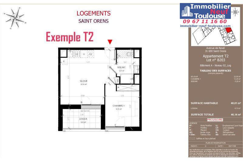 Appartements neufs à Saint-orens-de-gameville - Programmes immobiliers neufs LNC Nouveaux constructeurs Coeur Saint O