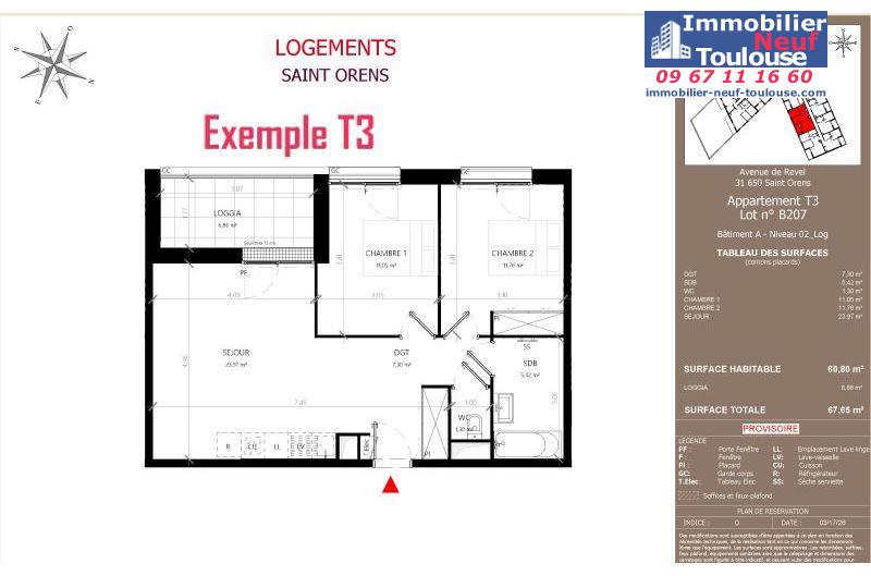 Appartements neufs à Saint-orens-de-gameville - Programmes immobiliers neufs LNC Nouveaux constructeurs Coeur Saint O