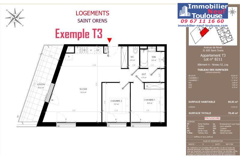 Appartements neufs à Saint-orens-de-gameville - Programmes immobiliers neufs LNC Nouveaux constructeurs Coeur Saint O