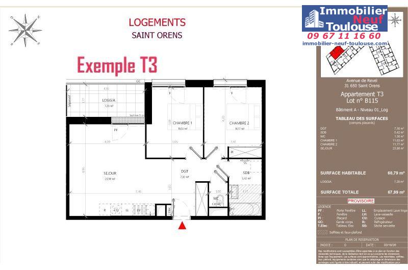 Appartements neufs à Saint-orens-de-gameville - Programmes immobiliers neufs LNC Nouveaux constructeurs Coeur Saint O