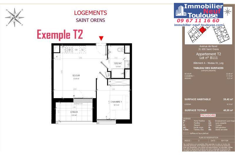 Appartements neufs à Saint-orens-de-gameville - Programmes immobiliers neufs LNC Nouveaux constructeurs Coeur Saint O