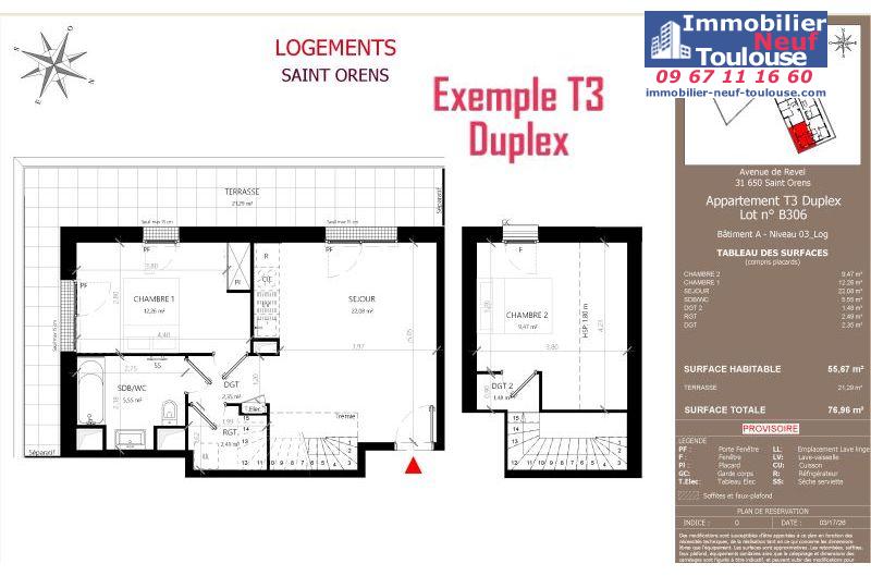 Appartements neufs à Saint-orens-de-gameville - Programmes immobiliers neufs LNC Nouveaux constructeurs Coeur Saint O