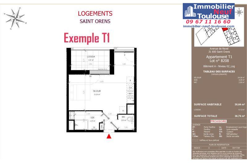 Appartements neufs à Saint-orens-de-gameville - Programmes immobiliers neufs LNC Nouveaux constructeurs Coeur Saint O