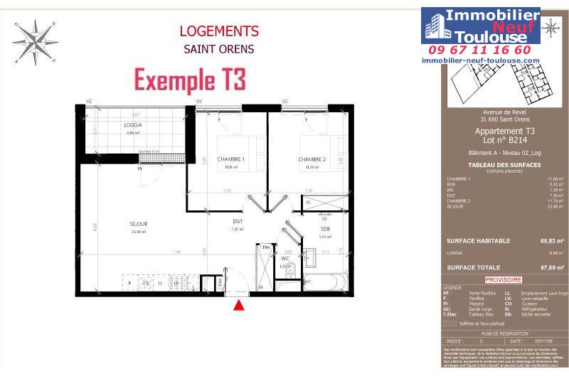 Appartements neufs à Saint-orens-de-gameville - Programmes immobiliers neufs LNC Nouveaux constructeurs Coeur Saint O