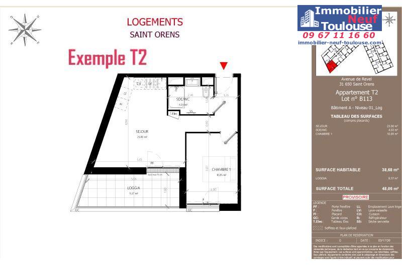 Appartements neufs à Saint-orens-de-gameville - Programmes immobiliers neufs LNC Nouveaux constructeurs Coeur Saint O