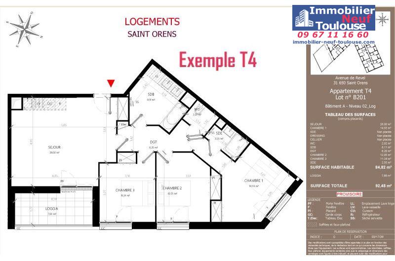 Appartements neufs à Saint-orens-de-gameville - Programmes immobiliers neufs LNC Nouveaux constructeurs Coeur Saint O