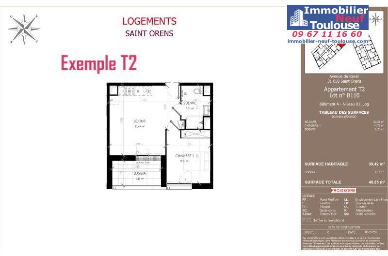 Appartements neufs à Saint-orens-de-gameville - Programmes immobiliers neufs LNC Nouveaux constructeurs Coeur Saint O