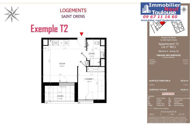 Appartements neufs à Saint-orens-de-gameville - Programmes immobiliers neufs LNC Nouveaux constructeurs Coeur Saint O