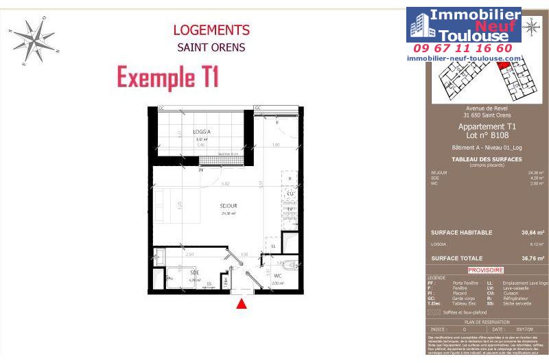 Appartements neufs à Saint-orens-de-gameville - Programmes immobiliers neufs LNC Nouveaux constructeurs Coeur Saint O