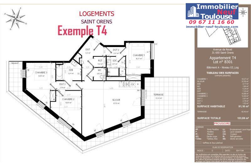 Appartements neufs à Saint-orens-de-gameville - Programmes immobiliers neufs LNC Nouveaux constructeurs Coeur Saint O