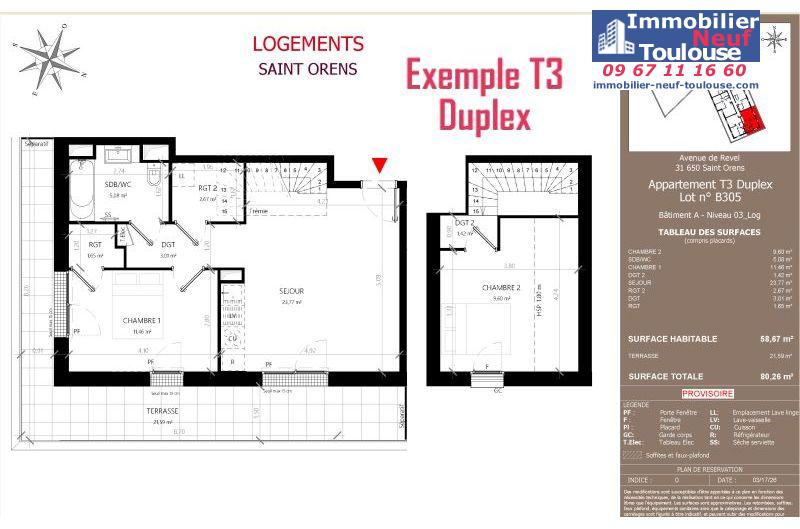 Appartements neufs à Saint-orens-de-gameville - Programmes immobiliers neufs LNC Nouveaux constructeurs Coeur Saint O