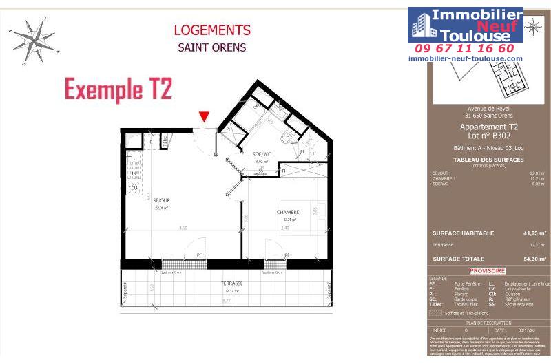 Appartements neufs à Saint-orens-de-gameville - Programmes immobiliers neufs LNC Nouveaux constructeurs Coeur Saint O