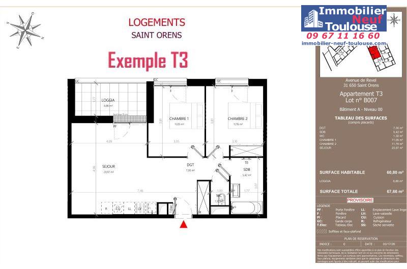 Appartements neufs à Saint-orens-de-gameville - Programmes immobiliers neufs LNC Nouveaux constructeurs Coeur Saint O