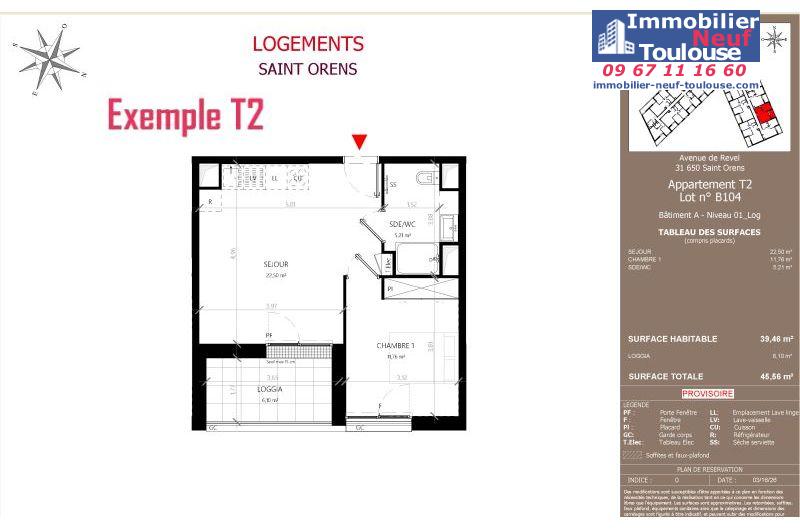 Appartements neufs à Saint-orens-de-gameville - Programmes immobiliers neufs LNC Nouveaux constructeurs Coeur Saint O