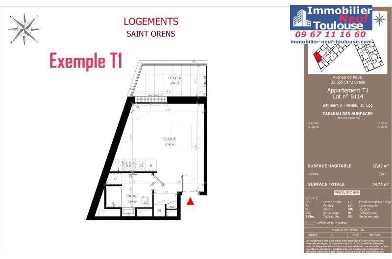 Appartements neufs à Saint-orens-de-gameville - Programmes immobiliers neufs LNC Nouveaux constructeurs Coeur Saint O