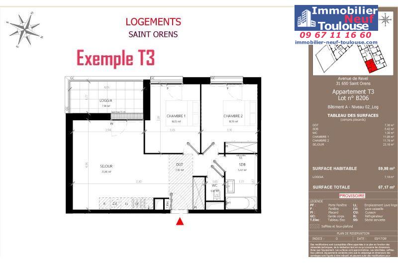 Appartements neufs à Saint-orens-de-gameville - Programmes immobiliers neufs LNC Nouveaux constructeurs Coeur Saint O