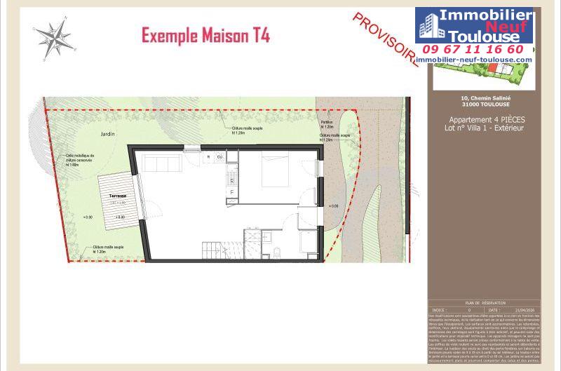 Maisons neuves à Toulouse Lardenne - Programmes immobiliers neufs LNC Nouveaux constructeurs Le Domaine du Marronnier