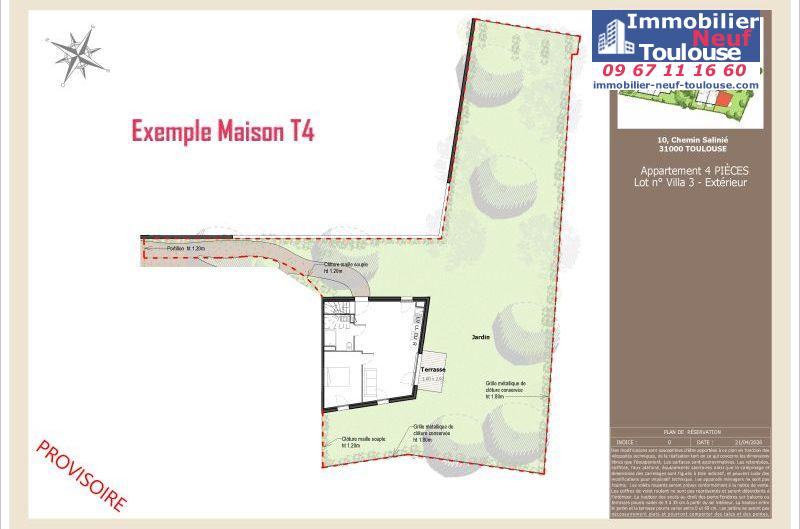 Maisons neuves à Toulouse Lardenne - Programmes immobiliers neufs LNC Nouveaux constructeurs Le Domaine du Marronnier