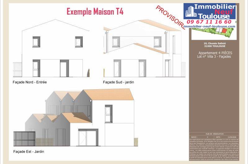 Maisons neuves à Toulouse Lardenne - Programmes immobiliers neufs LNC Nouveaux constructeurs Le Domaine du Marronnier