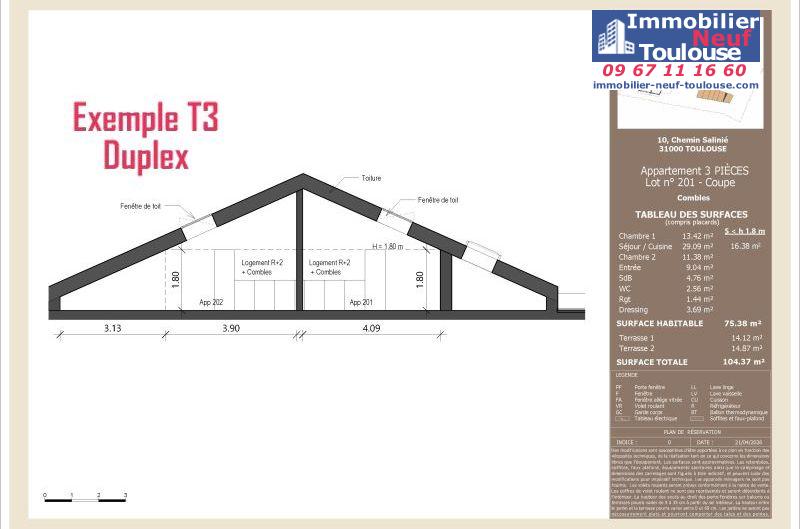 Appartements neufs à Toulouse Lardenne - Programmes immobiliers neufs LNC Nouveaux constructeurs Le Domaine du Marronnier