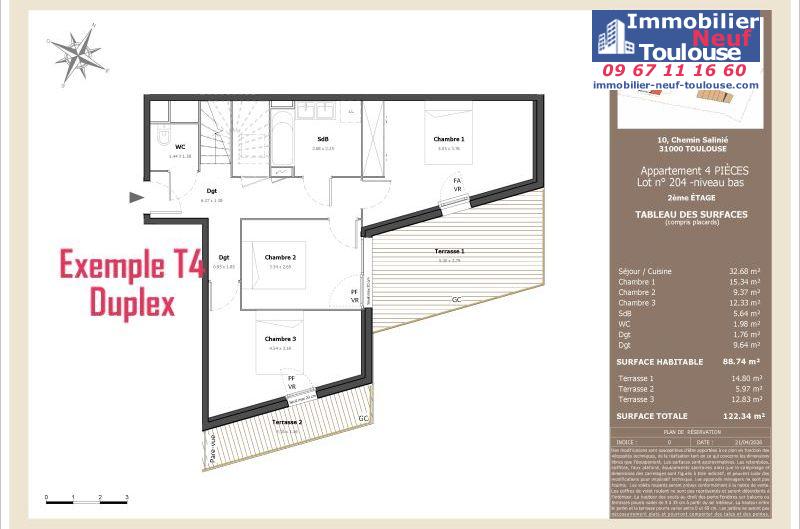 Appartements neufs à Toulouse Lardenne - Programmes immobiliers neufs LNC Nouveaux constructeurs Le Domaine du Marronnier