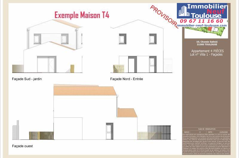 Maisons neuves à Toulouse Lardenne - Programmes immobiliers neufs LNC Nouveaux constructeurs Le Domaine du Marronnier