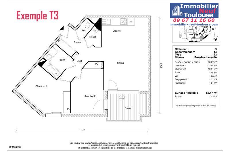 Appartements neufs à Launaguet - Programmes immobiliers neufs Greencity LES BUCOLIQUES
