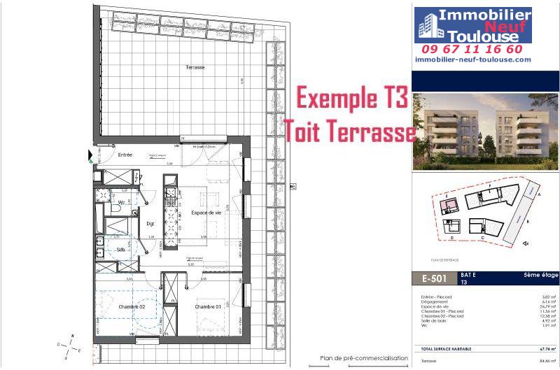 Appartements neufs à Toulouse Saint Michel - Programmes immobiliers neufs EM Carré d'art