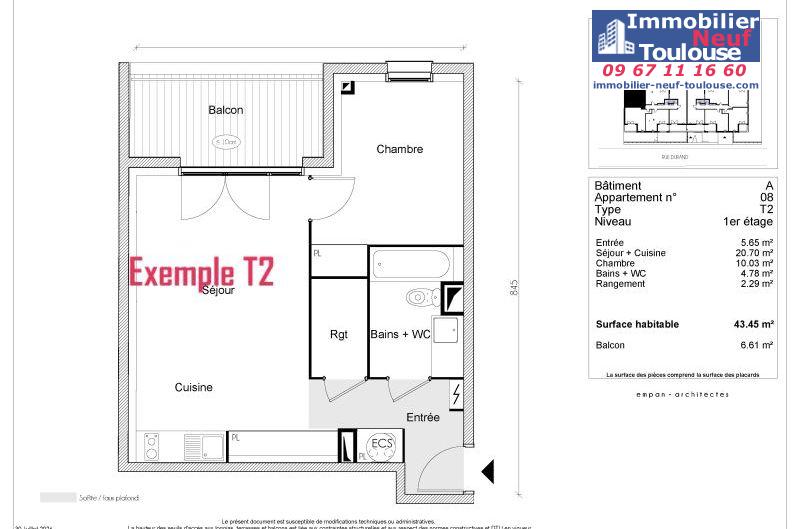 Appartements neufs à Toulouse Borderouge - Programmes immobiliers neufs Greencity LE TWENTY