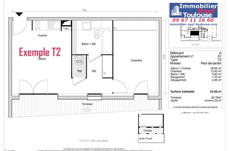 Appartements neufs à Toulouse Borderouge - Programmes immobiliers neufs Greencity LE TWENTY