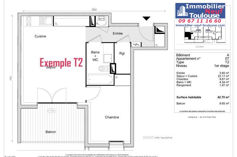 Appartements neufs à Toulouse Borderouge - Programmes immobiliers neufs Greencity LE TWENTY