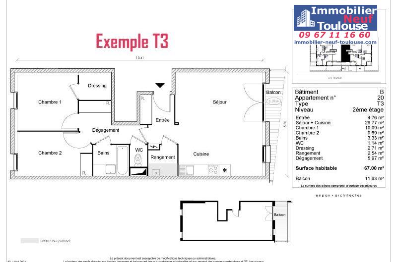 Appartements neufs à Toulouse Borderouge - Programmes immobiliers neufs Greencity LE TWENTY