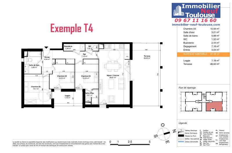 Appartements neufs à Colomiers - Programmes immobiliers neufs Sporting SUNLINE