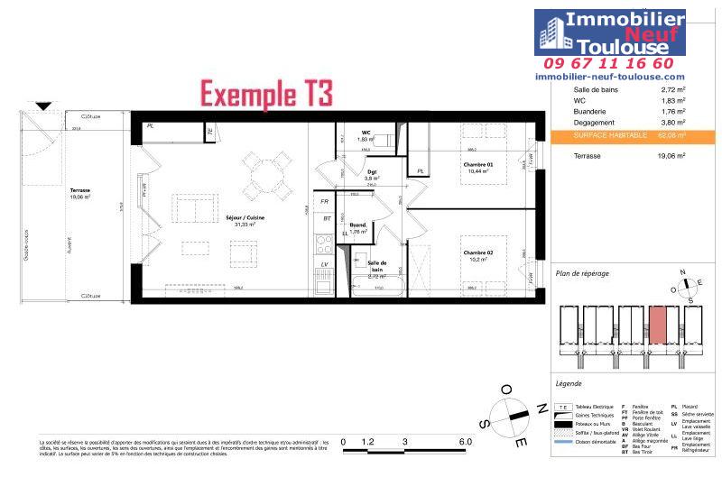 Appartements neufs à Colomiers - Programmes immobiliers neufs Sporting SUNLINE