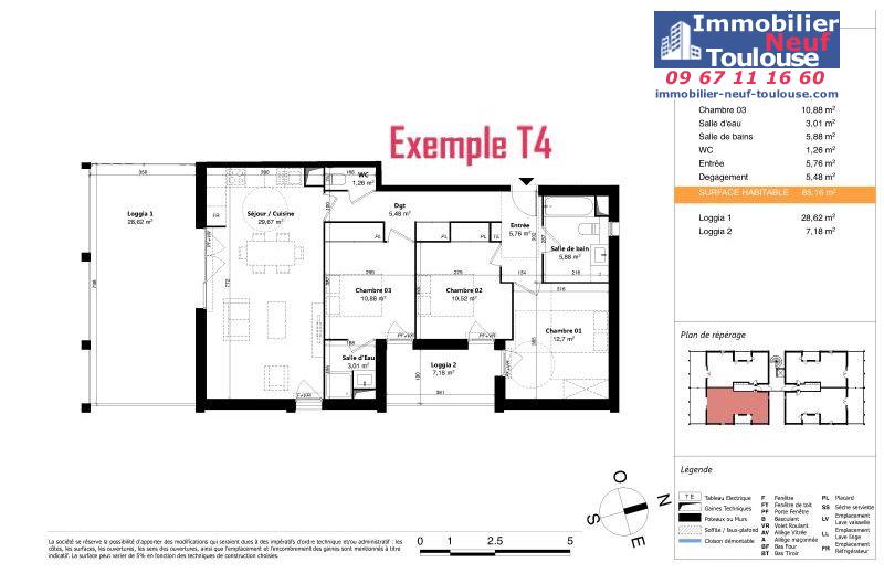 Appartements neufs à Colomiers - Programmes immobiliers neufs Sporting SUNLINE