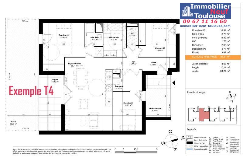 Appartements neufs à Colomiers - Programmes immobiliers neufs Sporting SUNLINE