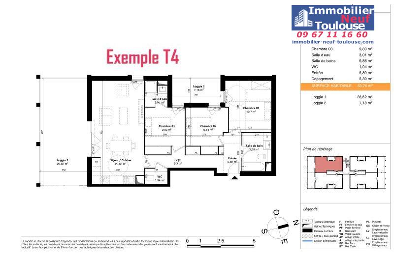 Appartements neufs à Colomiers - Programmes immobiliers neufs Sporting SUNLINE