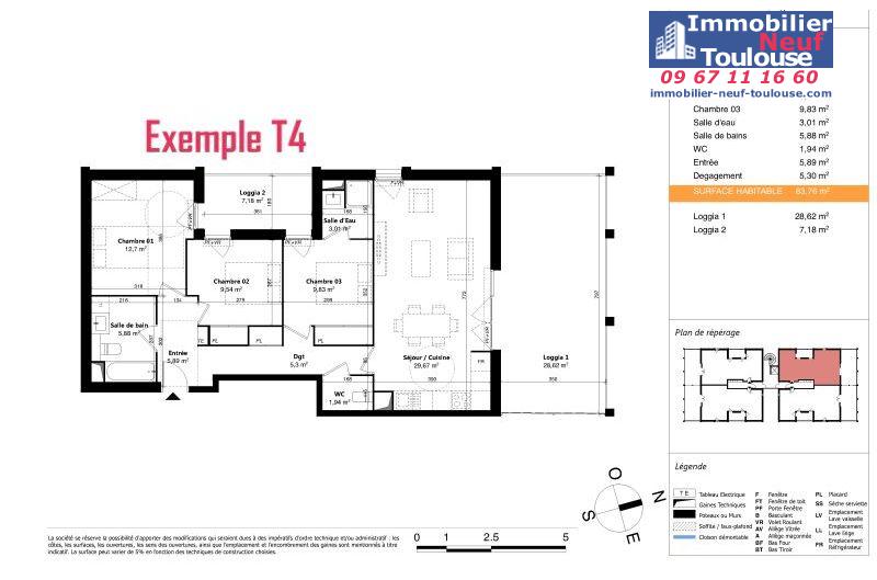 Appartements neufs à Colomiers - Programmes immobiliers neufs Sporting SUNLINE
