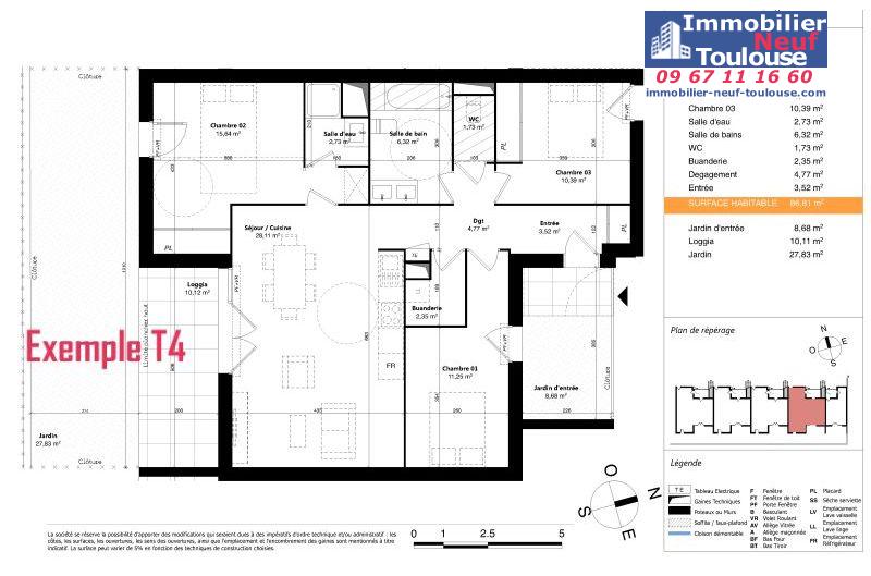 Appartements neufs à Colomiers - Programmes immobiliers neufs Sporting SUNLINE