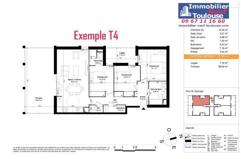 Appartements neufs à Colomiers - Programmes immobiliers neufs Sporting SUNLINE