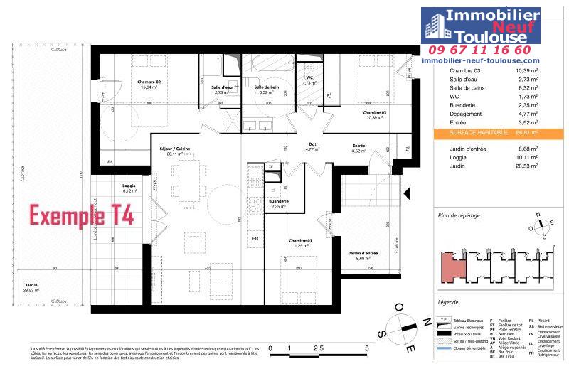 Appartements neufs à Colomiers - Programmes immobiliers neufs Sporting SUNLINE