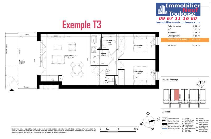 Appartements neufs à Colomiers - Programmes immobiliers neufs Sporting SUNLINE