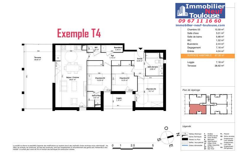 Appartements neufs à Colomiers - Programmes immobiliers neufs Sporting SUNLINE