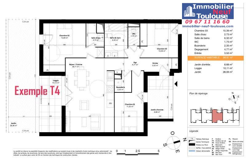 Appartements neufs à Colomiers - Programmes immobiliers neufs Sporting SUNLINE