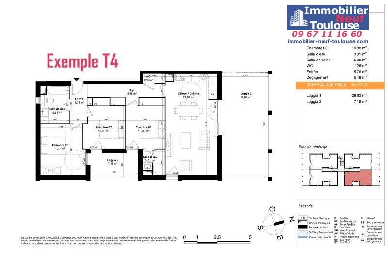 Appartements neufs à Colomiers - Programmes immobiliers neufs Sporting SUNLINE