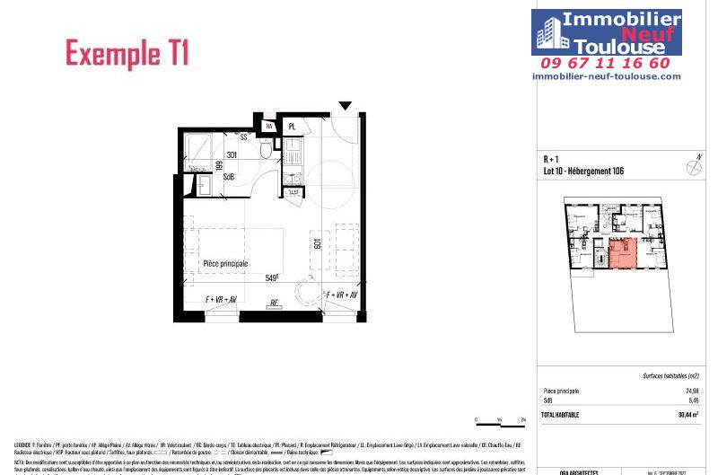 Appartements neufs à Toulouse Minimes - Programmes immobiliers neufs Eclisse Rose des minimes
