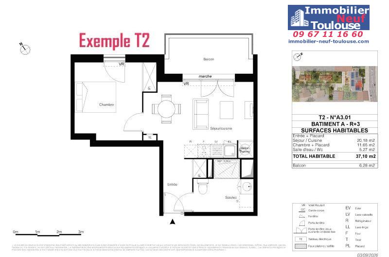 Appartements neufs à Toulouse Montaudran - Programmes immobiliers neufs LP Promotion AEROVEL